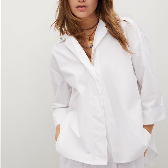 Mango Tops - MNG Oversized cotton shirt NWT
